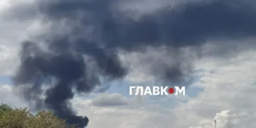 На Київщині під час повітряної тривоги спалахнула пожежа (фото)
