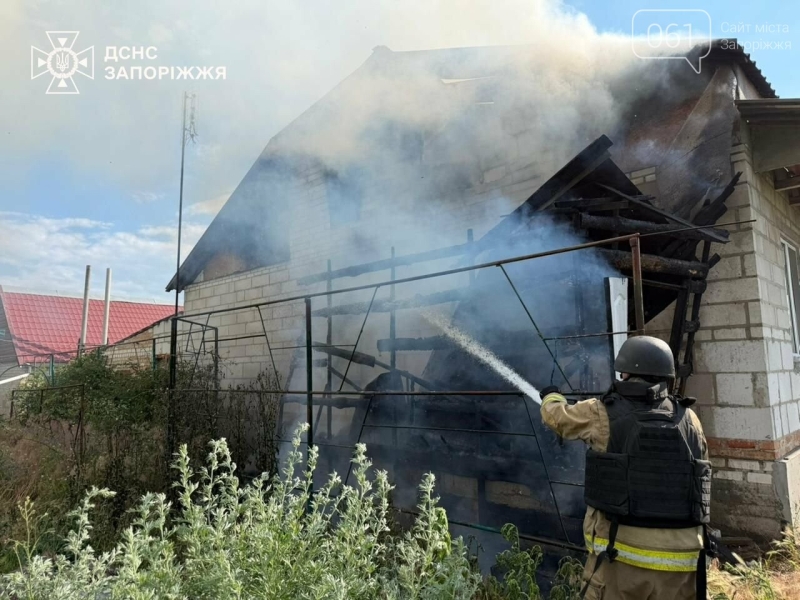 Через російські обстріли у Запорізькій області сталося дев'ять пожеж