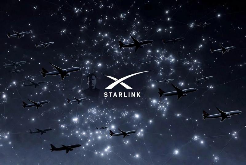 Starlink захоплює небо: понад 40 авіакомпаній та 7000 літаків під ковпаком Ілона Маска