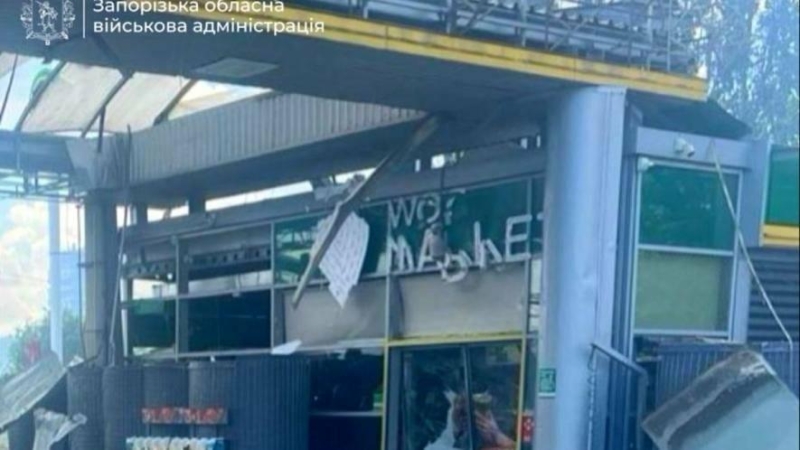 Після удару по автозаправці у Запоріжжі поранені дві жінки