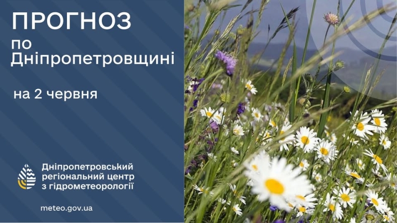 Погода у Січеславщині 2 червня