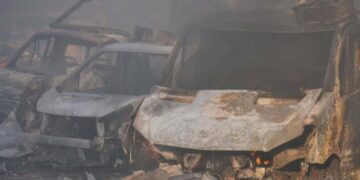 КАБ влучив по гаражному кооперативу у Запоріжжі, двоє людей поранені
