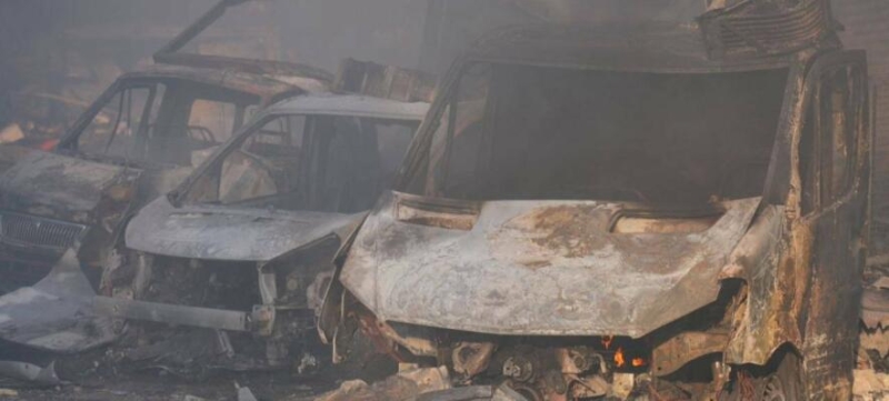 КАБ влучив по гаражному кооперативу у Запоріжжі, двоє людей поранені