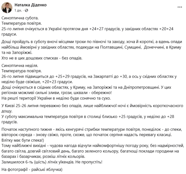 Дощі та знову спека накриють Україну: прогноз на завтра неділю 26 липня