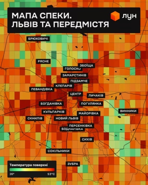 Дарниця, Поділ та Оболонь під ударом спеки: які райони Києва нагріваються найбільше