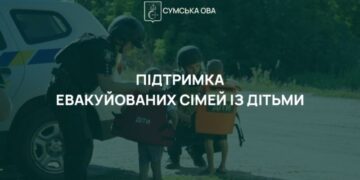На Сумщині триває виплата одноразової допомоги на евакуйованих дітей