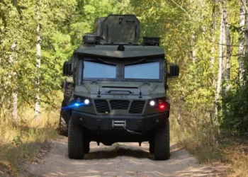 Броньований позашляховик для хімічної розвідки на полігоні