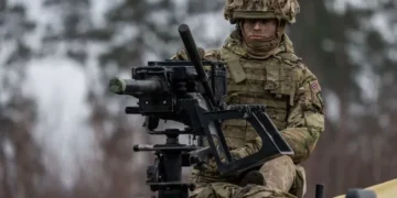 Дрон-камікадзе над позиціями поблизу Лимана
