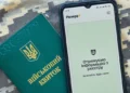 Екран застосунку з військовим сповіщенням на смартфоні