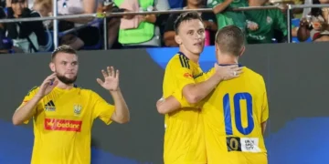 Гравці збірної України в матчі з сокки