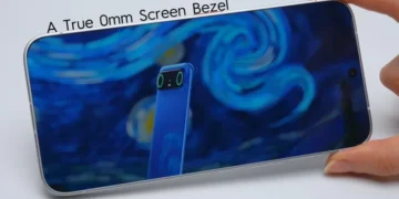 Концептуальний смартфон із суцільним екраном без рамки