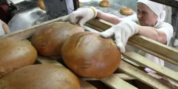 Полиці з хлібом у супермаркеті України