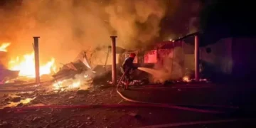 Пошкоджений пункт пропуску на українському кордоні