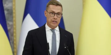 Президент Фінляндії виступає на міжнародній трибуні