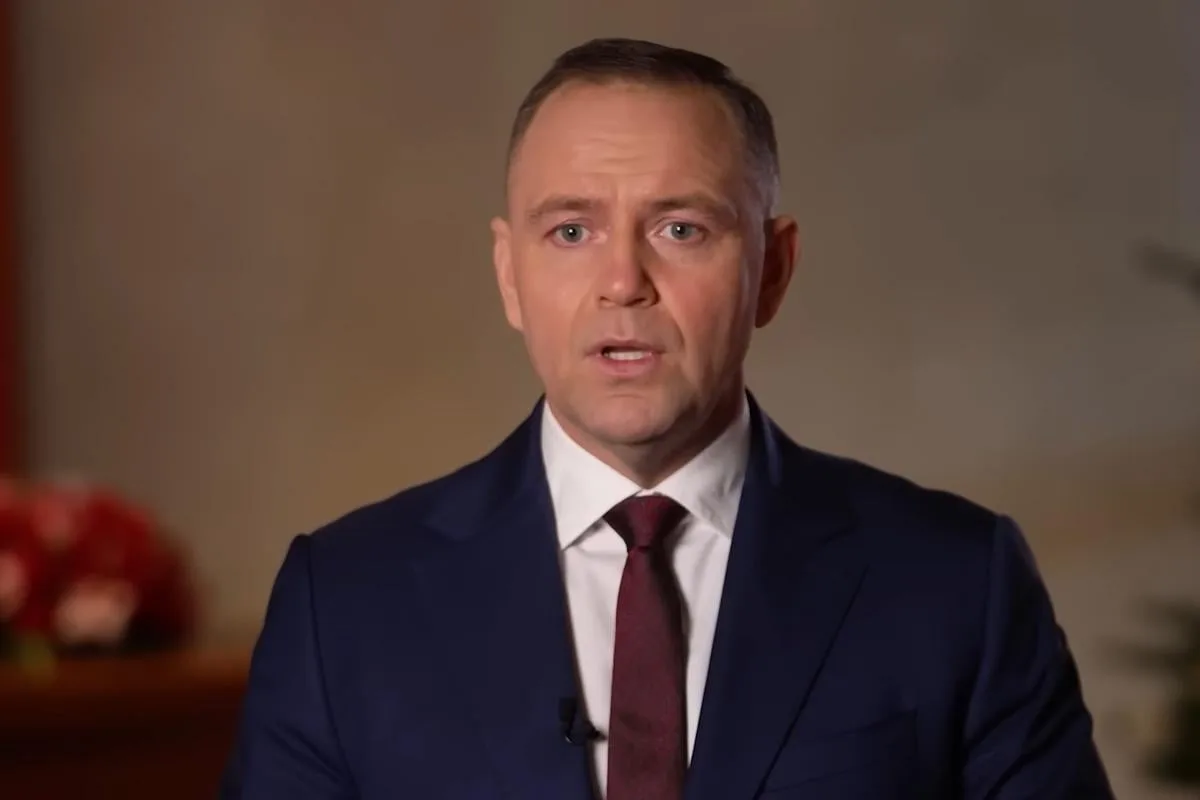 Президент Польщі виступає на прес-конференції