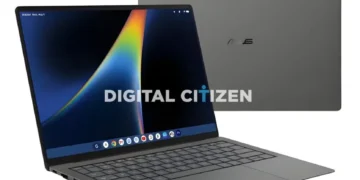 Рендер ноутбука ASUS з підсвіткою на кришці