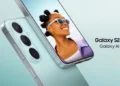 Смартфон Samsung нового покоління на столі
