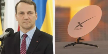 Термінал супутникового зв'язку на позиції в Україні