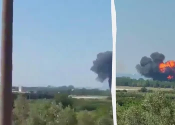 Уламки винищувача F-16 на місці падіння