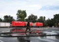 Знищений внаслідок удару логістичний склад