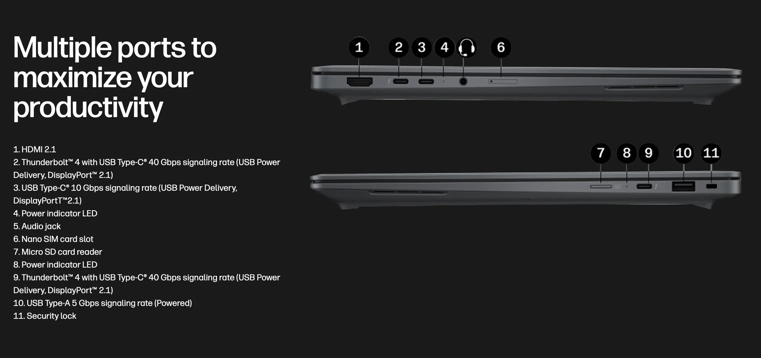 Екран OLED професійного ноутбука для розробників