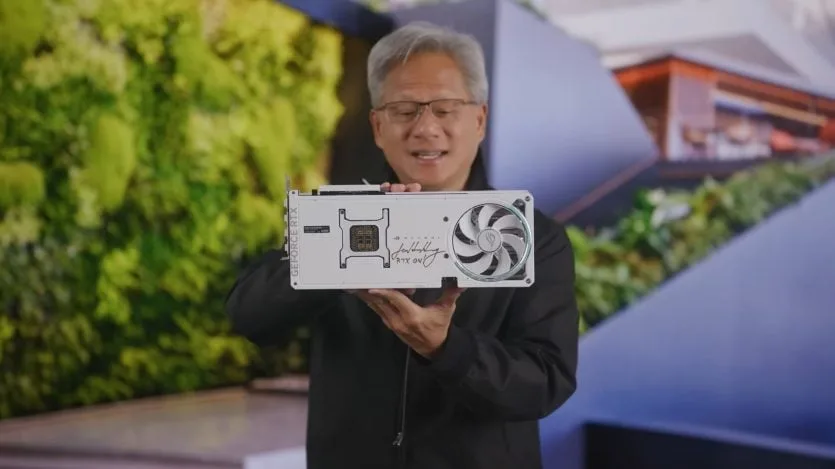 Коробка лімітованої відеокарти NVIDIA із печаткою автографа