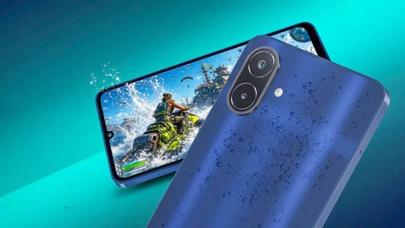Бюджетний смартфон Samsung на столі