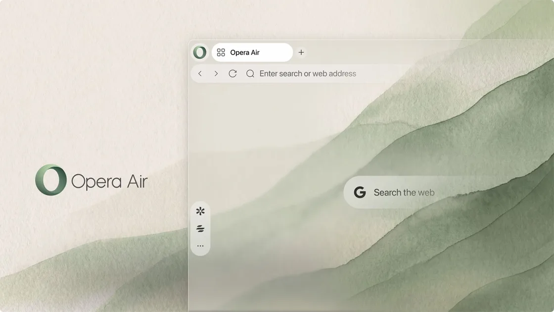 Браузер Opera Air з функцією вправ для шиї