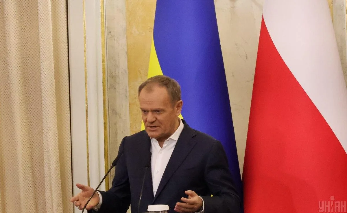 Дональд Туск на пресконференції в Індії розповідає про позицію Зеленського