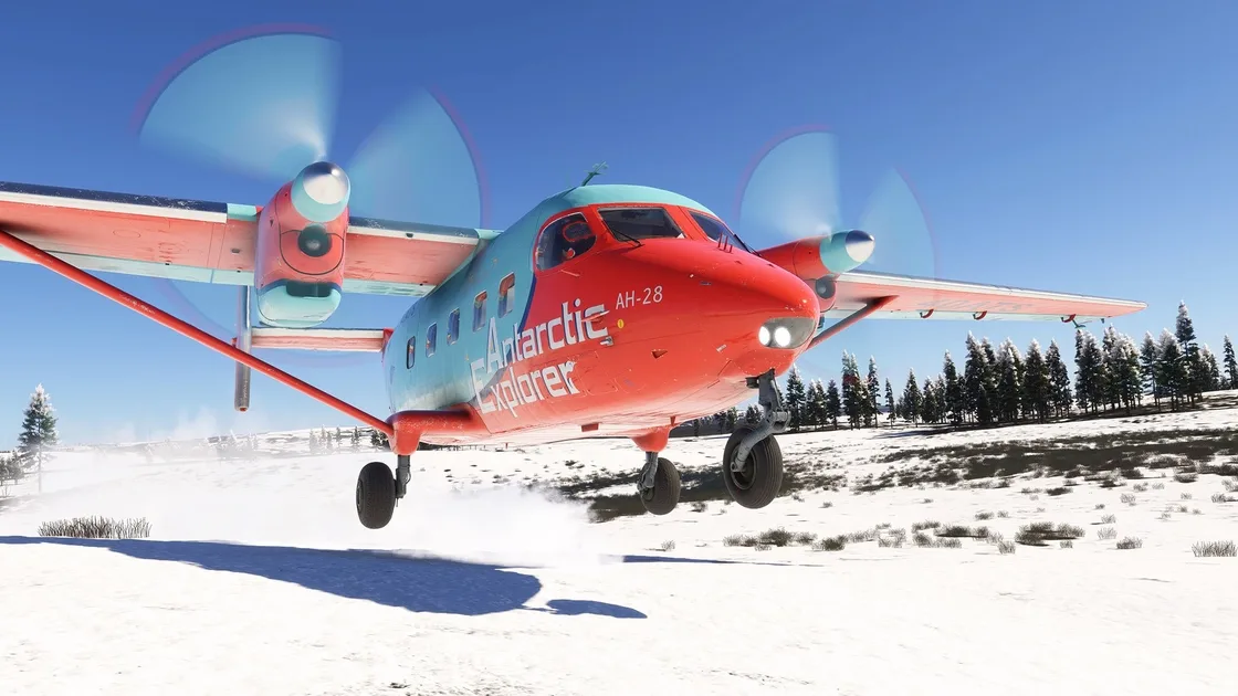 Модель Ан-28 у авіасимуляторі Microsoft Flight Simulator