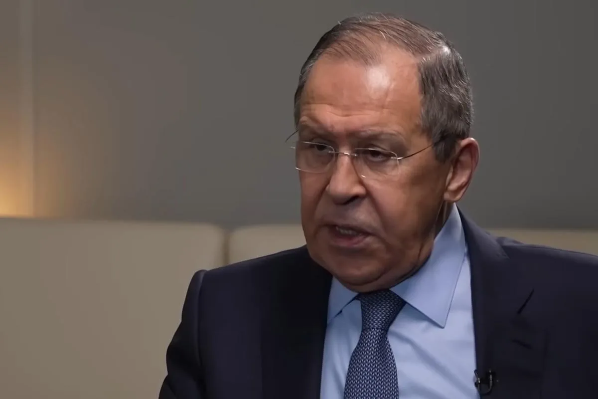 Портрет Сергія Лавров на прес-конференції