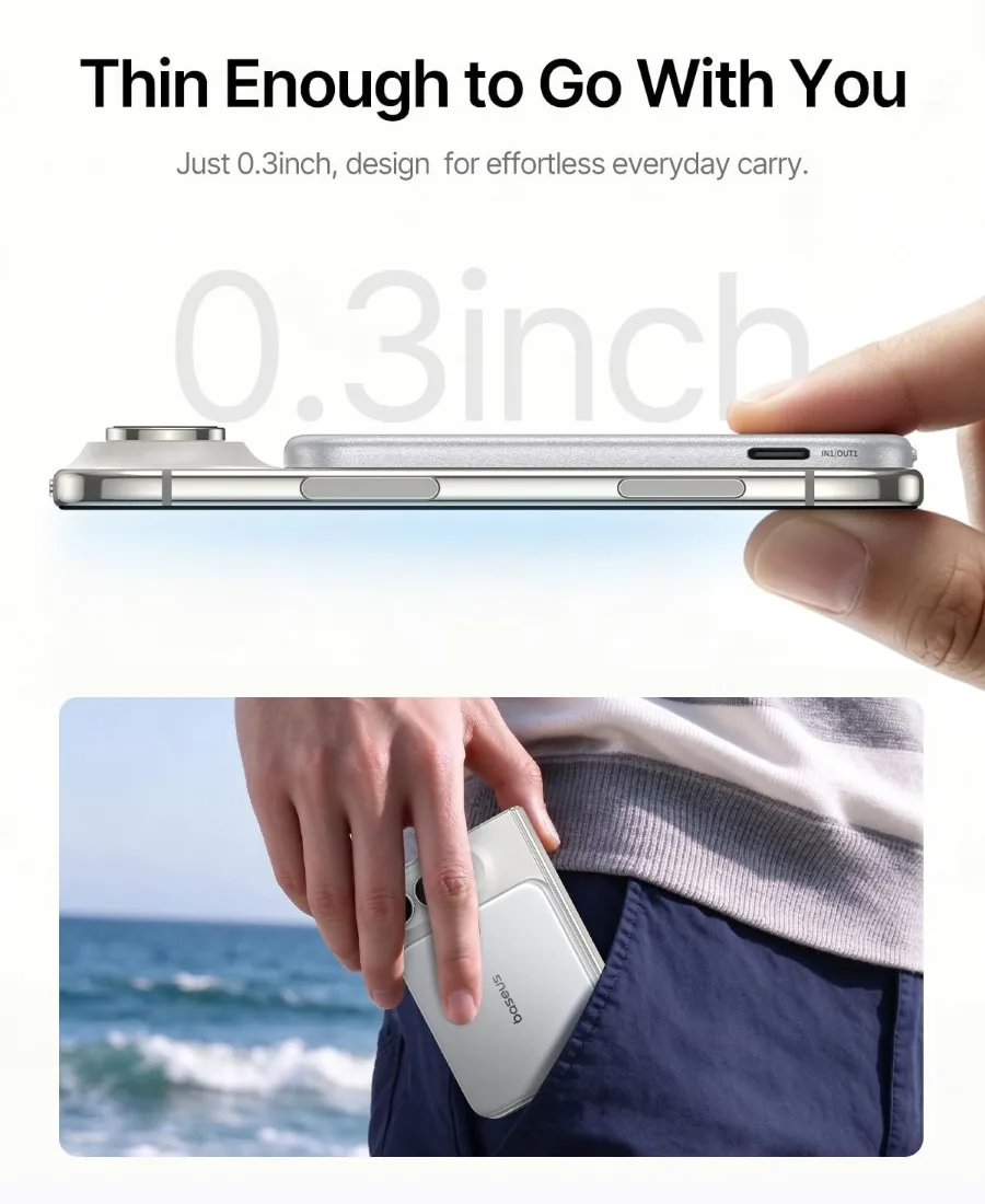 USB-C порт павербанка для швидкої зарядки