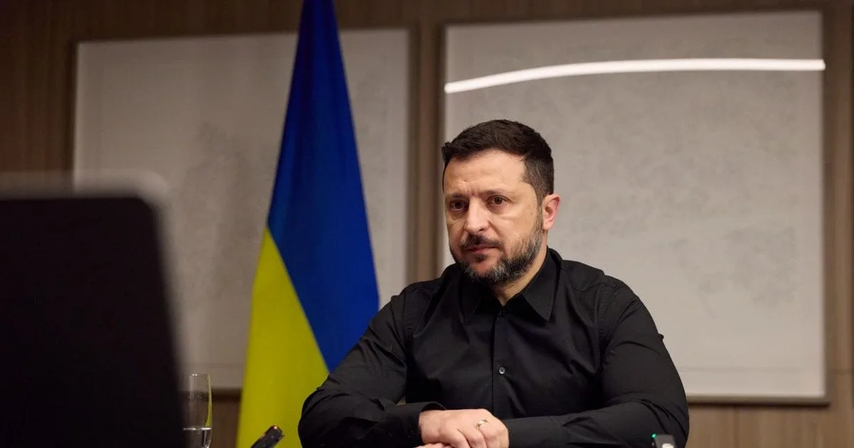 Володимир Зеленський під час звернення до Hudson Institute